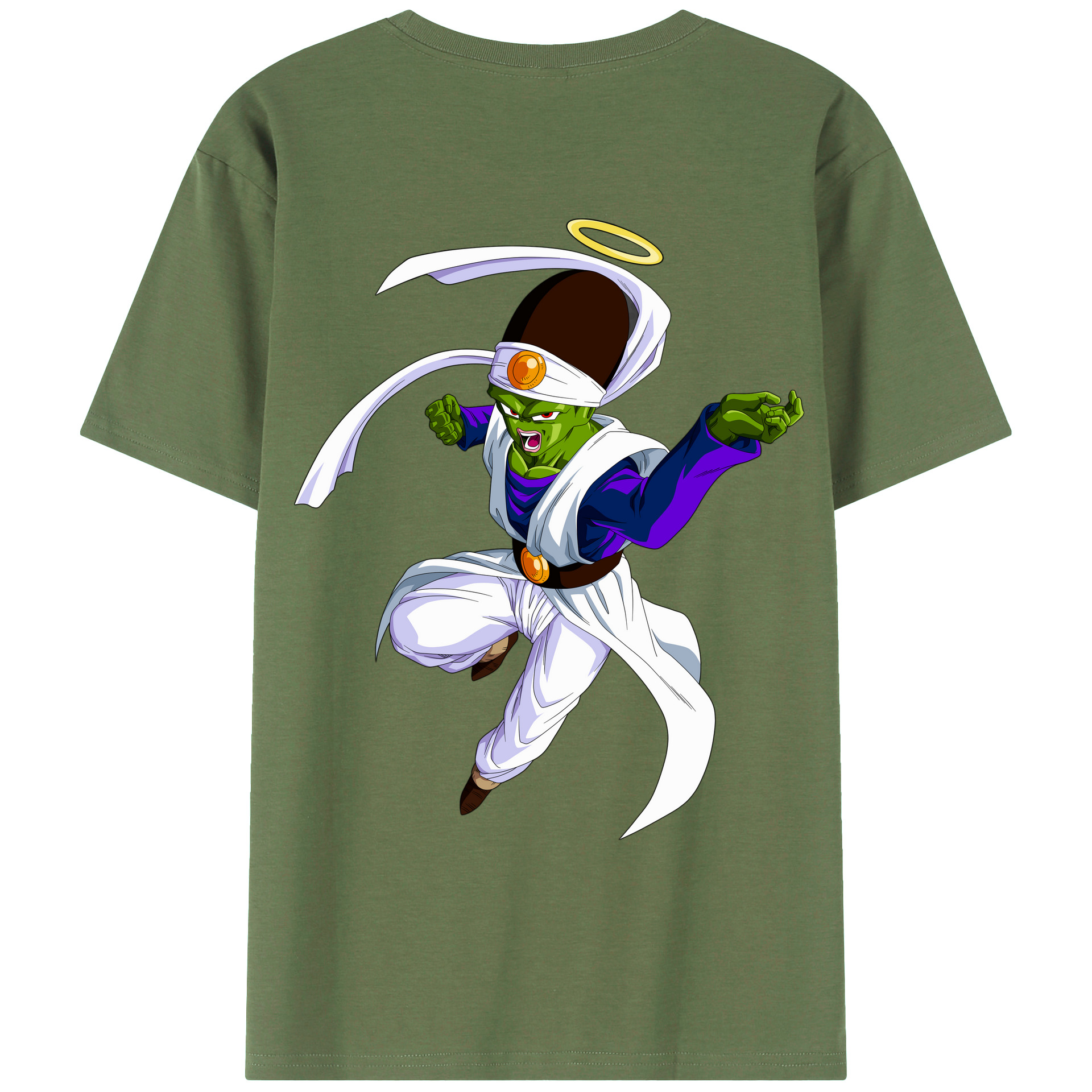 （画像用） ドラゴンボール パイクーハン DRAGON BALL Pikkon 綿100％ メンズ半袖Tシャツ（バックプリント） 通気性